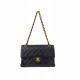 CHANEL Classic Flap CF Small Bag Black Golden Chain