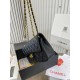 CHANEL Classic Flap CF Small Bag Black Golden Chain