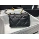 Chanel 19 Handbag Silver Chain