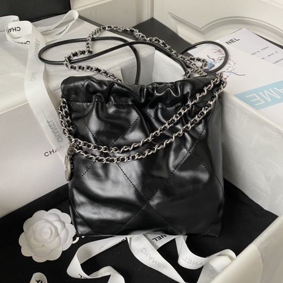 Chanel 22 Mini Bag Silver Chain