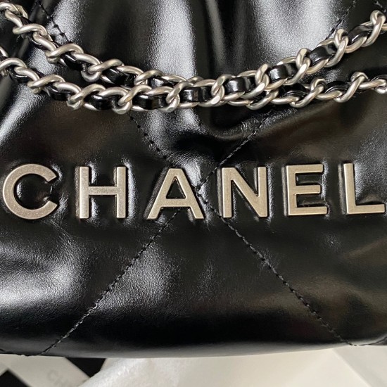 Chanel 22 Mini Bag Silver Chain