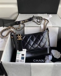 Chanel Gabrielle Hobo Bag Black