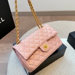 CHANEL Classic Flap CF Small Bag Pink