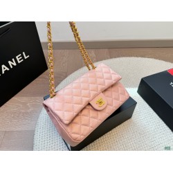 CHANEL Classic Flap CF Small Bag Pink