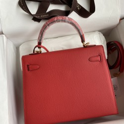 Hermes Kelly 25 Red