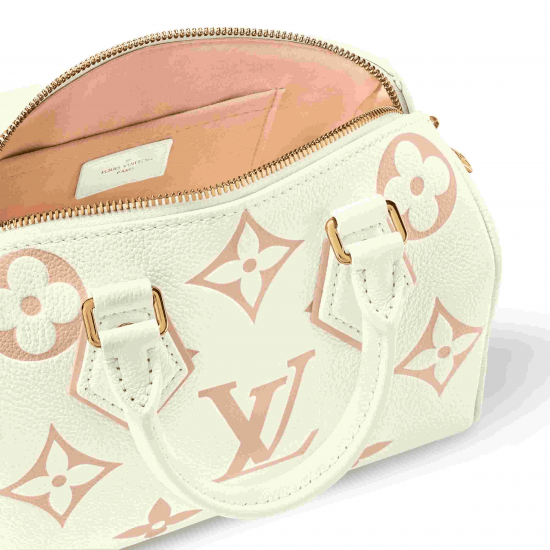 Speedy Bandoulière 20 LatteChamallow Monogram Empreinte Leather M46875