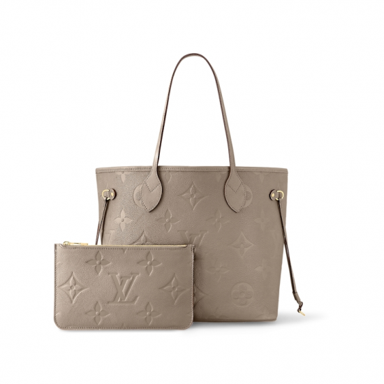 Neverfull MM Turtledove Monogram Empreinte Leather M45686