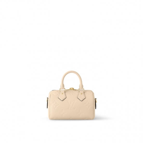 Speedy Bandoulière 20 Cream Monogram Empreinte Leather M58954