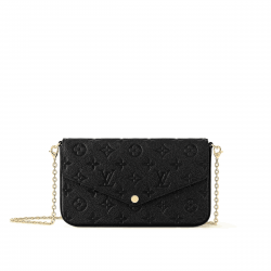 Félicie Pochette Black Monogram Empreinte Leather M82477