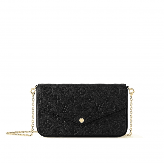 Félicie Pochette Black Monogram Empreinte Leather M82477