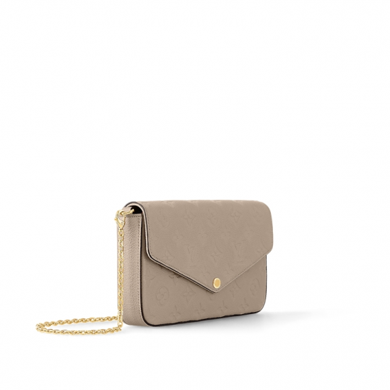 Félicie Pochette Turtledove Monogram Empreinte Leather M82609