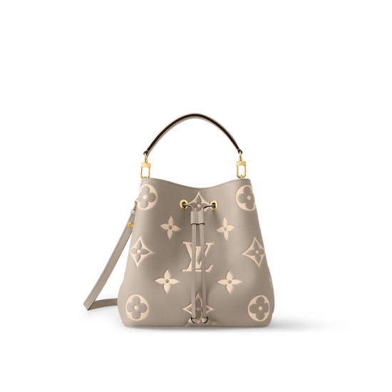 NéoNoé MM DoveCream Bicolor Monogram Empreinte Leather M45555