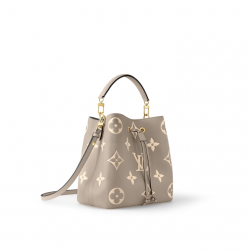 NéoNoé MM DoveCream Bicolor Monogram Empreinte Leather M45555