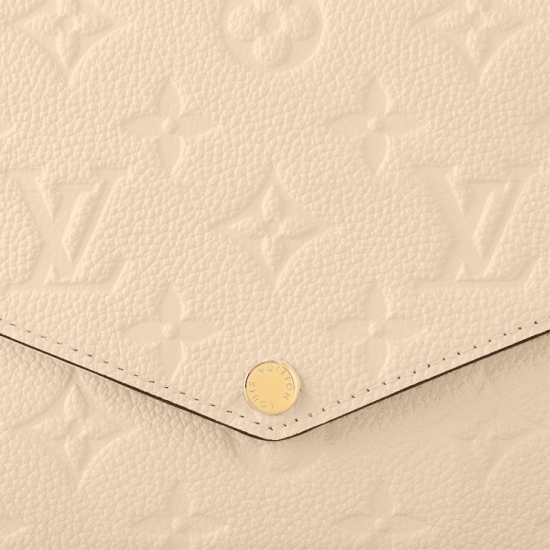 Félicie Pochette Cream Monogram Empreinte Leather M82363