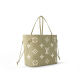 Neverfull MM Khaki Cream Bicolor Monogram Empreinte Leather M46649