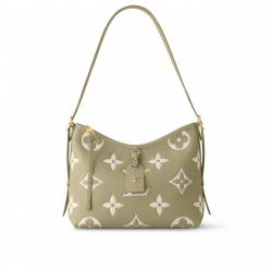 CarryAll PM Khaki Cream Bicolor Monogram Empreinte Leather M46672