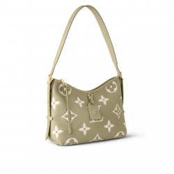 CarryAll PM Khaki Cream Bicolor Monogram Empreinte Leather M46672