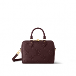 Speedy Bandoulière 25 Wine Monogram Empreinte Leather M46646