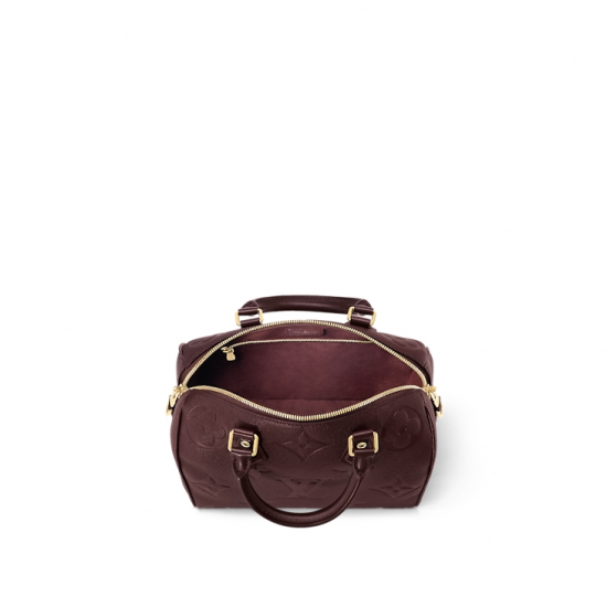 Speedy Bandoulière 25 Wine Monogram Empreinte Leather M46646