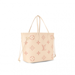 Neverfull MM Crème  Rose Trianon Bicolor Monogram Empreinte Leather M21579