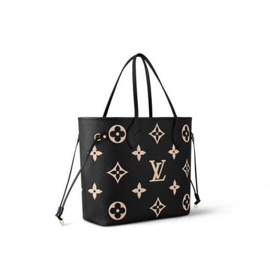 Neverfull MM BlackBeige Bicolor Monogram Empreinte Leather M58907