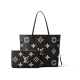 Neverfull MM BlackBeige Bicolor Monogram Empreinte Leather M58907