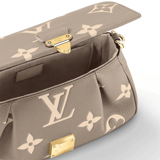 Favorite DoveCream Bicolor Monogram Empreinte Leather M45836