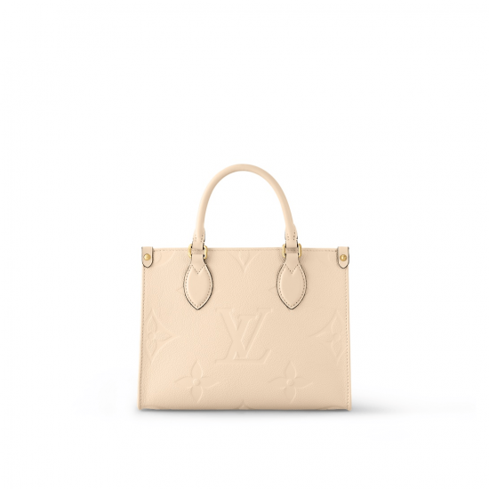 OnTheGo PM Cream Monogram Empreinte Leather M46569