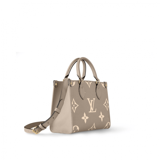 Onthego PM DoveCream Bicolor Monogram Empreinte Leather M45779