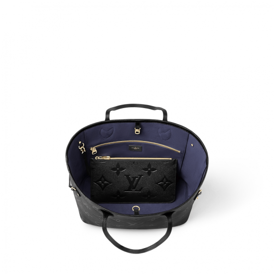 Neverfull MM Black Monogram Empreinte Leather M45685