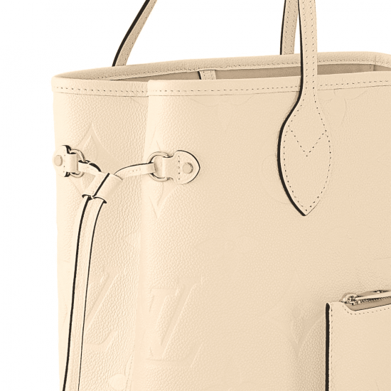 Neverfull MM Cream Monogram Empreinte Leather M46676