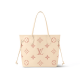 Neverfull MM Crème  Rose Trianon Bicolor Monogram Empreinte Leather M21579