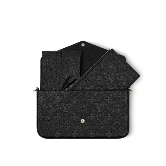 Félicie Pochette Black Monogram Empreinte Leather M82477