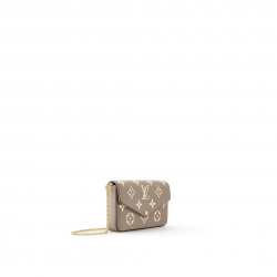 Félicie Pochette DoveCream Monogram Empreinte Leather M82610