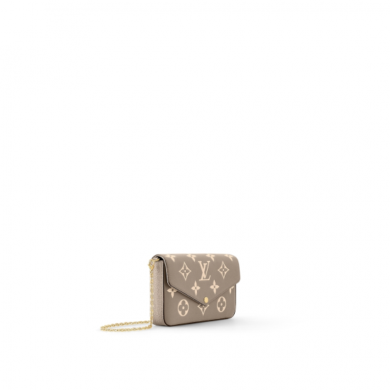 Félicie Pochette DoveCream Monogram Empreinte Leather M82610