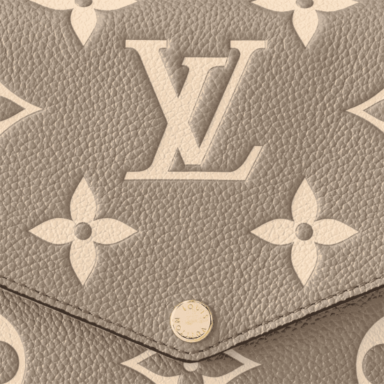 Félicie Pochette DoveCream Monogram Empreinte Leather M82610