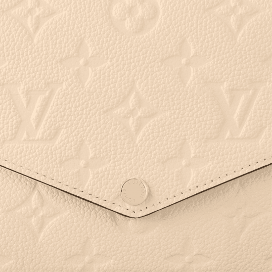 Félicie Pochette Cream Monogram Empreinte Leather M82363