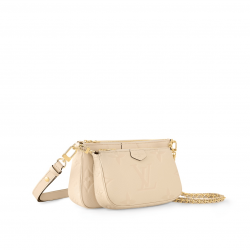 Multi Pochette Accessoires Cream Monogram Empreinte Leather M46568