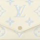 Félicie Pochette LatteCandy Blue Monogram Empreinte Leather M83025